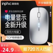 inphic 英菲克 PM1无线鼠标可充电蓝牙三模无声男女生台式USB通用便携办公