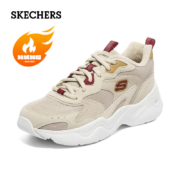 SKECHERS 斯凯奇 女鞋加绒老爹鞋舒适休闲时尚轻便运动鞋
