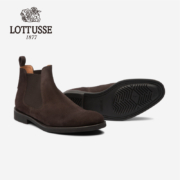 西班牙百年品牌，Lottusse 乐途仕 男士手工牛皮切尔西短靴L6607