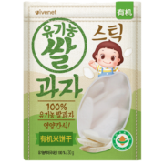 艾唯倪（ivenet） 韩国进口不添加糖和盐有机米饼干儿童零食 包装升级 以实收为准 原味 1袋