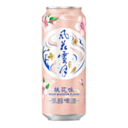 风花雪月啤酒 桃花味低醇果味酒 500ml*12罐 整箱装