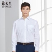 YOUNGOR 雅戈尔 长袖免烫衬衫 GLVP19001BBA白色
