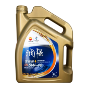 昆仑润滑油 润强 全合成机油 汽机油 保养 5W-40 SN 4L（新老包装）