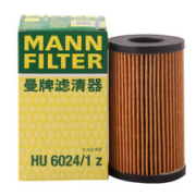 曼牌滤清器 曼牌（MANNFILTER）机油滤清器机滤机油滤芯HU6024/1Z捷豹XFL XEL路虎揽胜发现神行