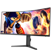HKC 34英寸21:9带鱼屏 WQHD 165Hz 1ms响应 1000R曲面升降旋转 广色域 HDR400 电竞游戏直播 显示器CG343U
