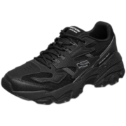 斯凯奇（Skechers）机械复古老爹鞋子男士厚底增高网面潮流黑色237121 全黑色/BBK 45