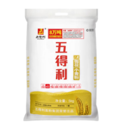 五得利面粉 中高筋小麦面粉 家用雪花粉包子 馒头 饺子粉麦芯粉 八星雪花小麦粉5kg