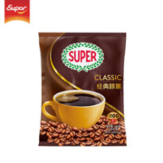 SUPER 超级 临期马来西亚进口Super超级经典醇黑咖啡无糖配方速溶咖啡200g