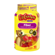 丽贵小熊糖lilcritters益生菌之源宝宝营养果蔬膳食纤维软糖90粒