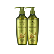 施华蔻（Schwarzkopf）生姜精华修护头皮去屑净澈洗发水套装(洗发水600ml*2)(新老包装)