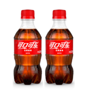 微信小程序、概率券：Coca-Cola 可口可乐 含糖碳酸饮料经典汽水300ml*2瓶