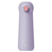 乐扣乐扣（LOCK&LOCK）少女可爱猫猫萌系弹跳带茶漏保冷保温杯 LHC3293GRP-400ML
