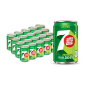 7-Up 七喜 百事可乐 七喜柠檬味 碳酸饮料迷你罐200ml*20听（新老包装随机发货）