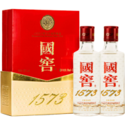 泸州老窖 国窖1573 浓香型白酒 52度50ml*2瓶 礼盒装(防伪查询随机附带)