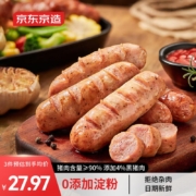 需首单：京东京造 黑胡椒风味猪肉肠600g/10根 0添加淀粉 *3件