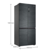 PLUS会员：Haier 海尔 BCD- 513WGHTD 19DYU1 十字对开门冰箱 513L