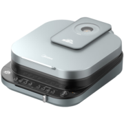 美的（Midea）麦香速脆电饼铛石墨烯双面加热大口径方盘大火力触控煎饼锅三明治早餐机电饼铛 28cm方盘 JKE3080