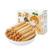 窝小芽儿童零食组合 米饼泡芙饼干磨牙奶片山楂棒棒糖海苔鳕鱼肠 手指饼干120g