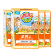 爱思贝（EARTH'S BEST）宝宝钙铁锌米糊 地球婴幼儿高铁有机多谷物米粉175g*4（ 6-36月）