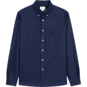 布克兄弟（BrooksBrothers）男士冬新纯棉美式纯色长袖休闲衬衫 4004-藏青色 S
