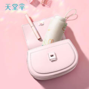天堂 伞五折小巧便携折叠口袋伞黑胶防晒防紫外线遮阳伞晴雨伞男女