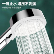 Ballee 贝乐卫浴 贝乐（Ballee）DS10672淋浴增压花洒头喷头加压浴室手持洗澡莲蓬头淋浴头两件套