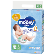 京东百亿补贴：moony 畅透系列 婴儿纸尿裤 S70片
