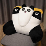 乐加酷 熊猫卡通靠垫（圆眼款）