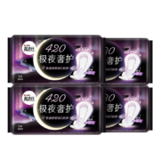 京东百亿补贴：kotex 高洁丝 极夜奢护卫生巾420mm5片*4包装