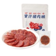 限移动端、京东百亿补贴：太丰 蜜汁猪肉脯 金钱肉脯碳烤澳门风味特色网红肉干休闲零食独立装80g