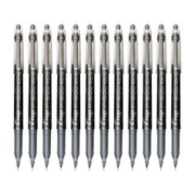 PILOT 百乐 P500 拔帽中性笔 黑色 0.5mm 12支装