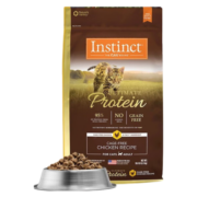INSTINCT生鲜本能百利高蛋白成猫 原食生鲜鸡肉冻干全猫粮防软便营养增肥 优质蛋白 鸭肉成猫粮 9磅/4kg