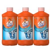 威猛先生（Mr Muscle） 管道疏通剂 500g*3瓶 下水道疏通剂 马桶卫生间管道疏通
