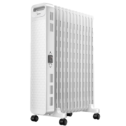 美的（Midea）取暖器家用暖风机电暖器电暖气片13片大面积电热油汀烤火炉暖手宝节能轻音加湿烘衣 【镂空散热】大白经典款 HYX22N