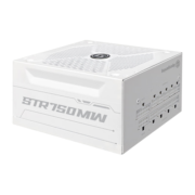 艾湃电竞（Apexgaming）STR-750MW 额定750W 白色金牌全模组电源 白色线材 全日系电容 2代智能启停