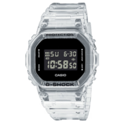 卡西欧（CASIO）G-SHOCK系列冰韧透明防水双显多功能潮流运动男表情人节礼物推荐 DW-5600SKE-7