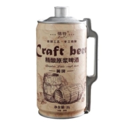 青岛特产精酿原浆啤酒大桶装2升4斤全麦熟啤拉格黄啤白啤鲜啤扎啤