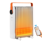 美的（Midea）【暖阳系列】家用大面积取暖器/电热油汀/加热电暖器/立式电暖气片/WIFI智能遥控防烫加湿HYW22KRB