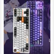 VGN V87 PRO 三模连接 客制化机械键盘 动力银轴 微光 雾透侧刻