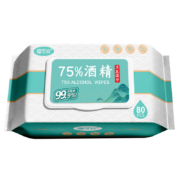 PLUS会员、概率券: 福可安 75%酒精湿巾 消毒湿巾 80抽*1包 18cm*15cm
