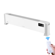 美的（Midea）石墨烯踢脚线取暖器大面积地脚线式电暖气家用防水浴室电暖器节能移动地暖客厅遥控智能暖风机 【石墨烯速热 遥控定时】HDV22HR