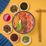 阿宽四川绵阳米粉 袋装速食细米线 非油炸速食方便面米粉175g*4袋装