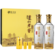 泸州老窖 特曲晶彩 浓香型 高度白酒 52度500ml*2瓶 礼盒装（宴请送礼）