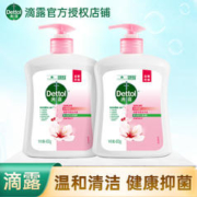 Dettol 滴露 抑菌洗手液450g*2瓶装滋润儿童家用呵护抗菌清洁按压瓶促销装