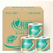 心相印 卷纸心柔 4层180g*27卷卫生纸巾（大克重 整箱销售）