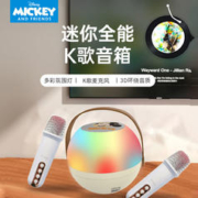 Disney 迪士尼 K歌麦克风音箱二合一家庭KTV儿童大音量立体声野餐露营音箱
