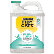泰迪 TIDY CATS 无香除臭结团猫砂20磅9.07kg 美国进口膨润土猫沙