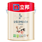 立邦乳胶漆京雅居金标超值金装净味5合1环保面漆油漆内墙漆家用涂料 【优等品】5L面漆-约涂刷30㎡