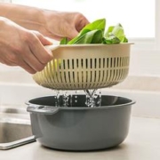 天降到手1元 双层蔬菜水果沥水篮