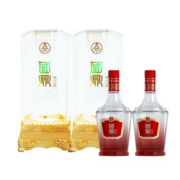 五粮液（WULIANGYE）生态酿酒 52度优级酒 白酒礼盒 植物型露酒 绿豆酒 国鼎宁沁和泰500ml*2瓶装